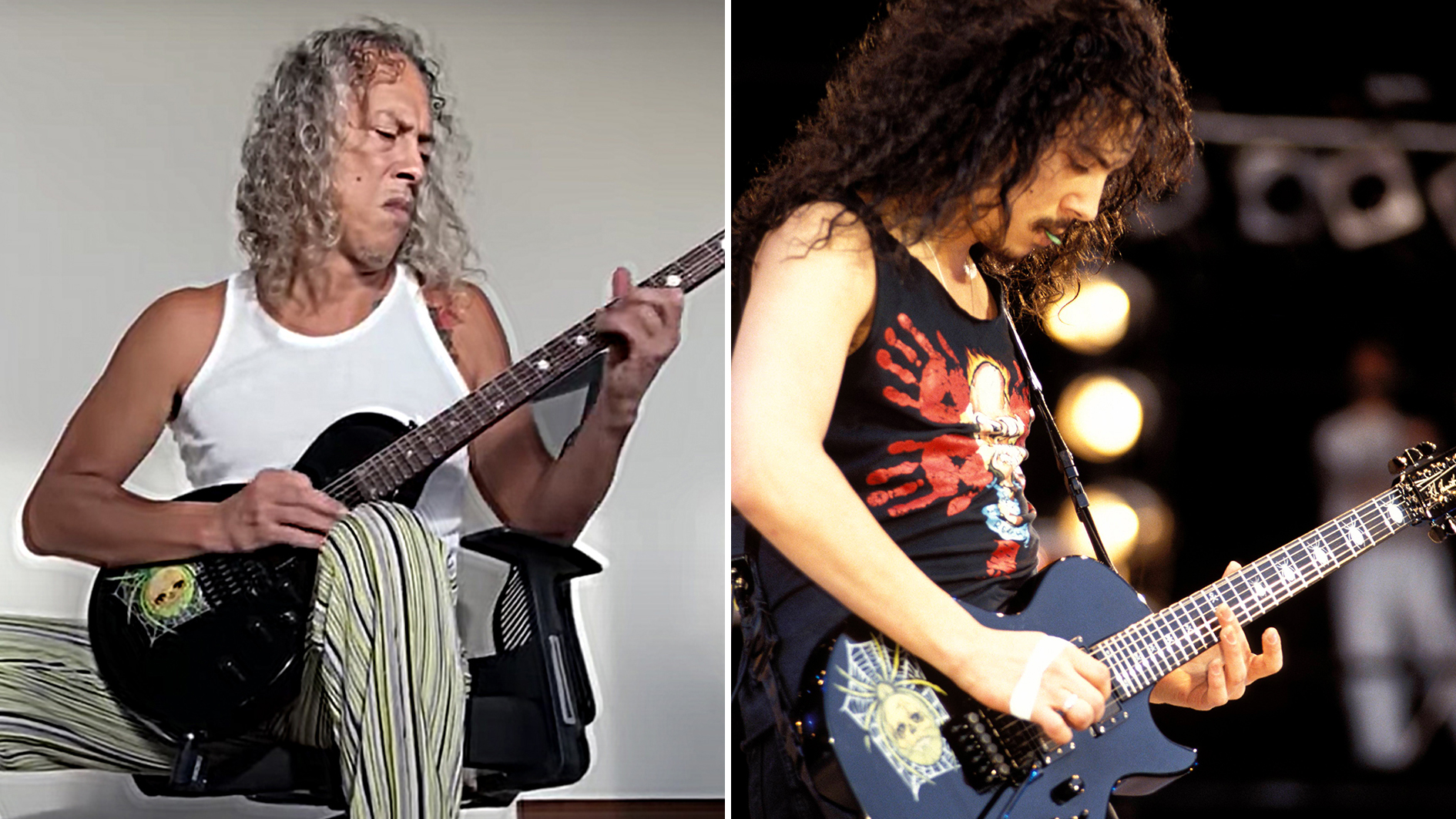 ESP heralds the return of Kirk Hammett's KH-3 Spider Eclipse with  star-studded video streaming events - Guitar Domain